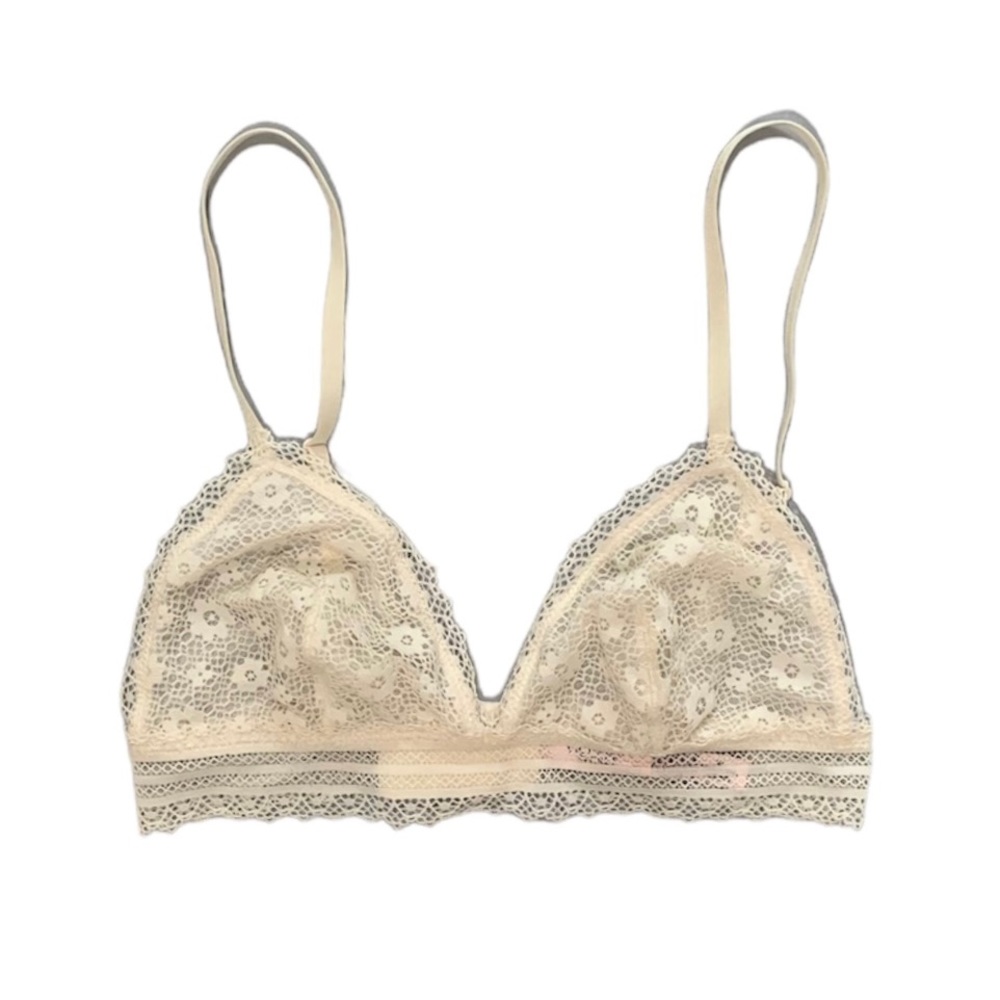 Victoria’s Secret White Sheer Lace Bralette (NWOT)
